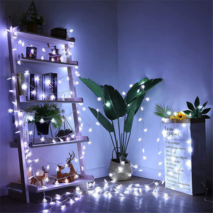 Tira de luces Led de copos de nieve, decoración navideña, multicolor, cambia de Color - Product Image 4