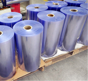 Baskı ve ambalaj için mavi renk sert PVC Film levhası ile HSQY şeffaf plastik PVC levha - Product Image 1