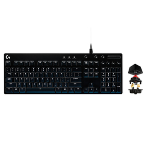 Wholeslogitech teclado mecânico gamer g610, com fio, usb, rgb, retroiluminado, azul, teclado para jogos, para desktop, laptop