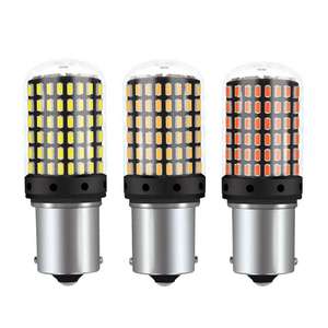 Moky 12-80V düşük profilli motosiklet led fren işığı ampul BA20D H4 motosiklet kuyruk led fren ampul - Product Image 1