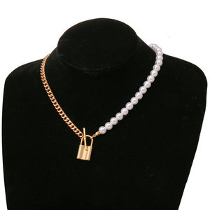 LWN11チャームナチュラルドロップシッピングジュエリーFashionHipsホップネックレスバロックパールペンダントネックレス