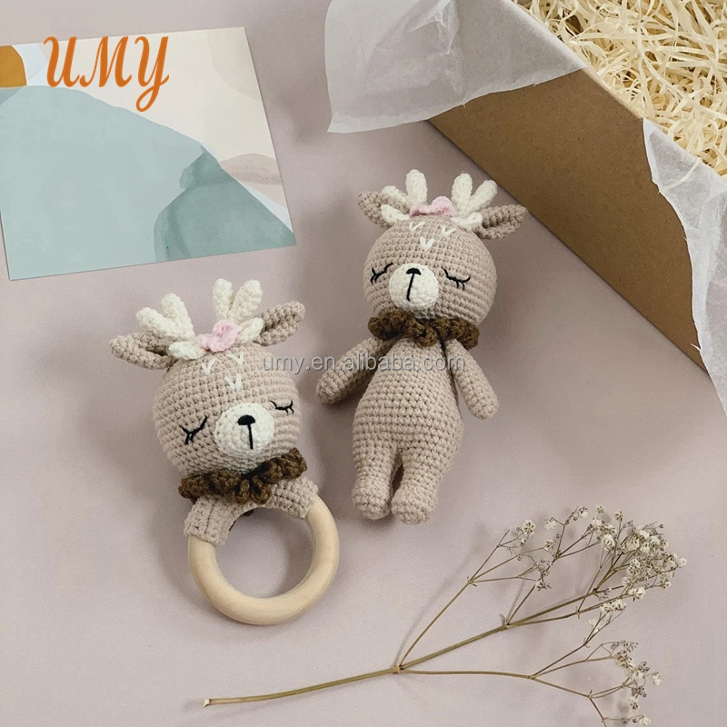 Deer rattle+ Dear doll