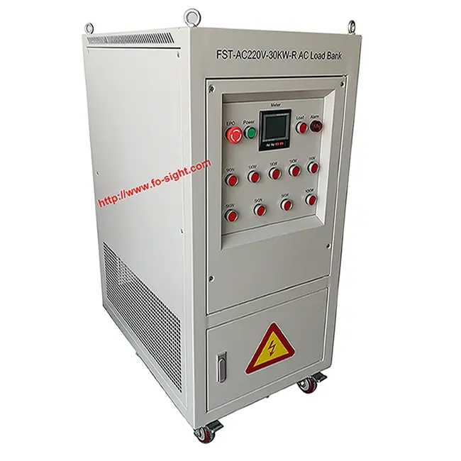 220VAC 40kw UPS Manual Control Load Bank for Testing Digital Meter Display Pure Resistive Load with Push Button