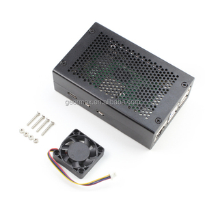 Carcasa de rejilla de Metal negro Raspberry Pi5 compatible con Raspberry Pi 5, cubierta de carcasa de ventilador enfriador para Raspberry Pi 5 4GB 8GB - Product Image 6