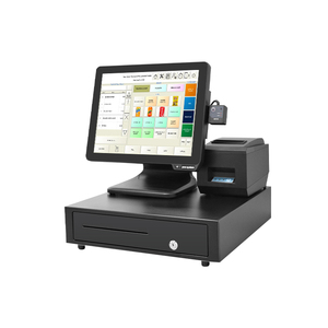 China pos machine 15 pulgadas 1024*768 escritorios todo en un sistema POS de computadora con pantalla táctil - Product Image 3
