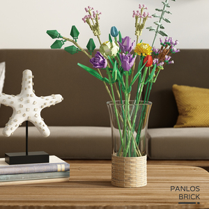 批发Panlos 655001 655002花卉积木玩具Diy积木999PCS积木积木玩具