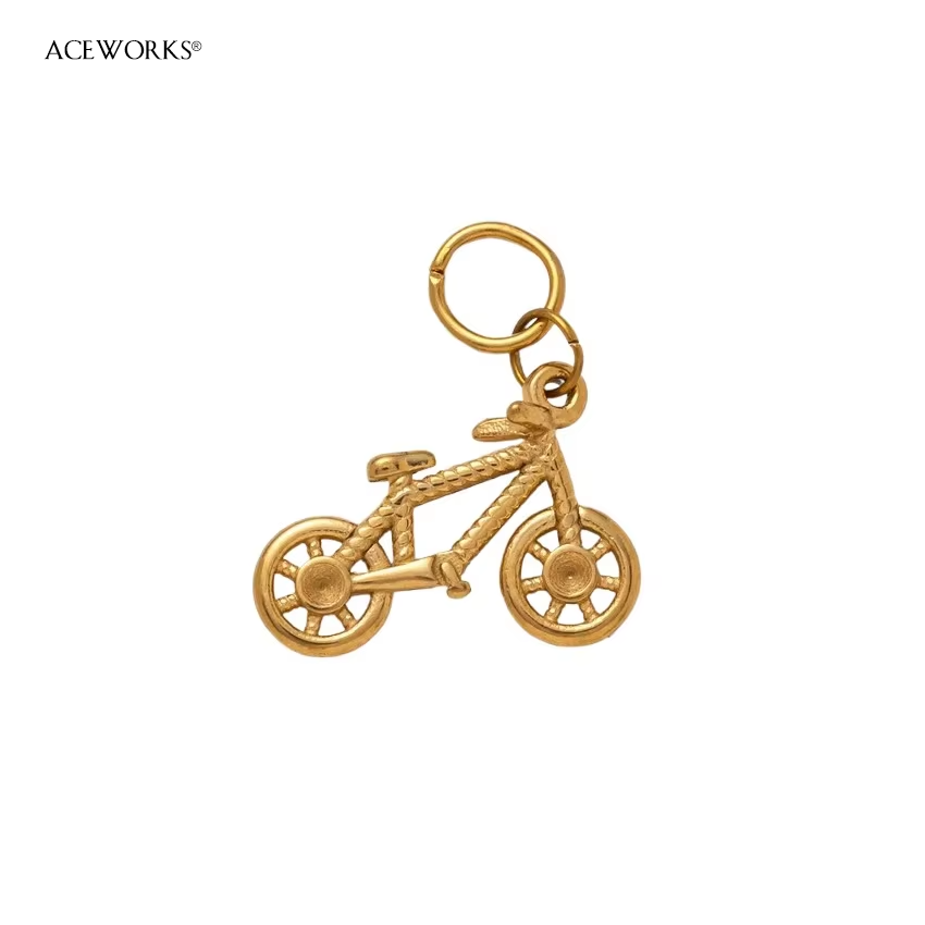 Bicycle Charm - Gold