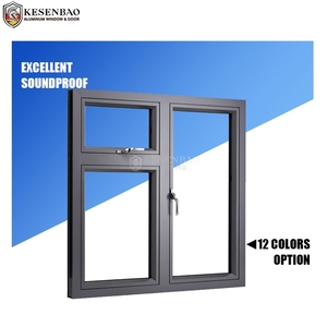 AS2047 NFRC Padrão Excelente Design Hermético Pequeno Alumínio Janela Duplo Casement Windows com Telas