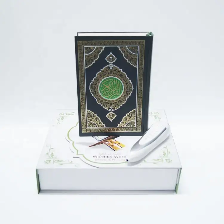 Der Koran-Lese stift mit kleinem Koran buch Holzkiste Verpackung Digitaler Koran-Sprech stift für muslimische Bildung