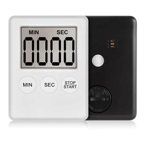1 pcs 5 Core Super Sottile Schermo Digitale LCD Timer Da Cucina Quadrato Da Cucina Count Up di Allarme Conto Alla Rovescia Orologio Magnete Temporizador - Product Image 2