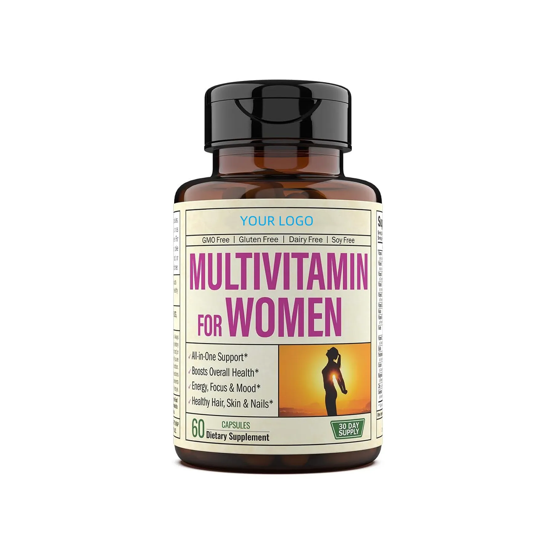 महिलाओं के लिए निर्माता मल्टीविटामिन ऊर्जा, मूड, बाल, त्वचा और नाखूनों के लिए मल्टीविटामिन और मल्टीमिनरल अनुपूरक