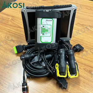 Per il VOCOM 1 interfaccia VOCOM1 88890300 + CF19 computer portatile per autocarro pesante escavatore scanner strumento diagnostico con ECU di programmazione cavo di prova
