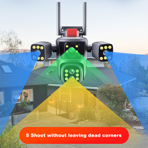 Горячая продажа 16MP 4 экран WIFI наружная сетевая камера безопасности Водонепроницаемая автоматическая камера слежения - Product Image 3