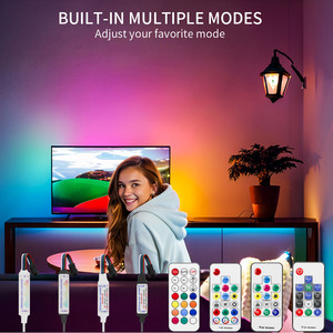 4PIN WS2815 WS2813 Мини Смарт RGBIC светодиодные полосы контроллер 2048 пикселей 21 ключ RF пульт дистанционного управления DC5-24V - Product Image 6
