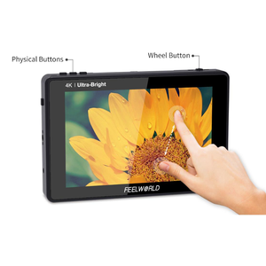 FEELWORLD LUT7 7 pulgadas 2200NITs 3D LUT pantalla táctil Cámara Monitor 4K HDMI entrada/salida forma de onda VectorScope monitor de campo DSLR - Product Image 3