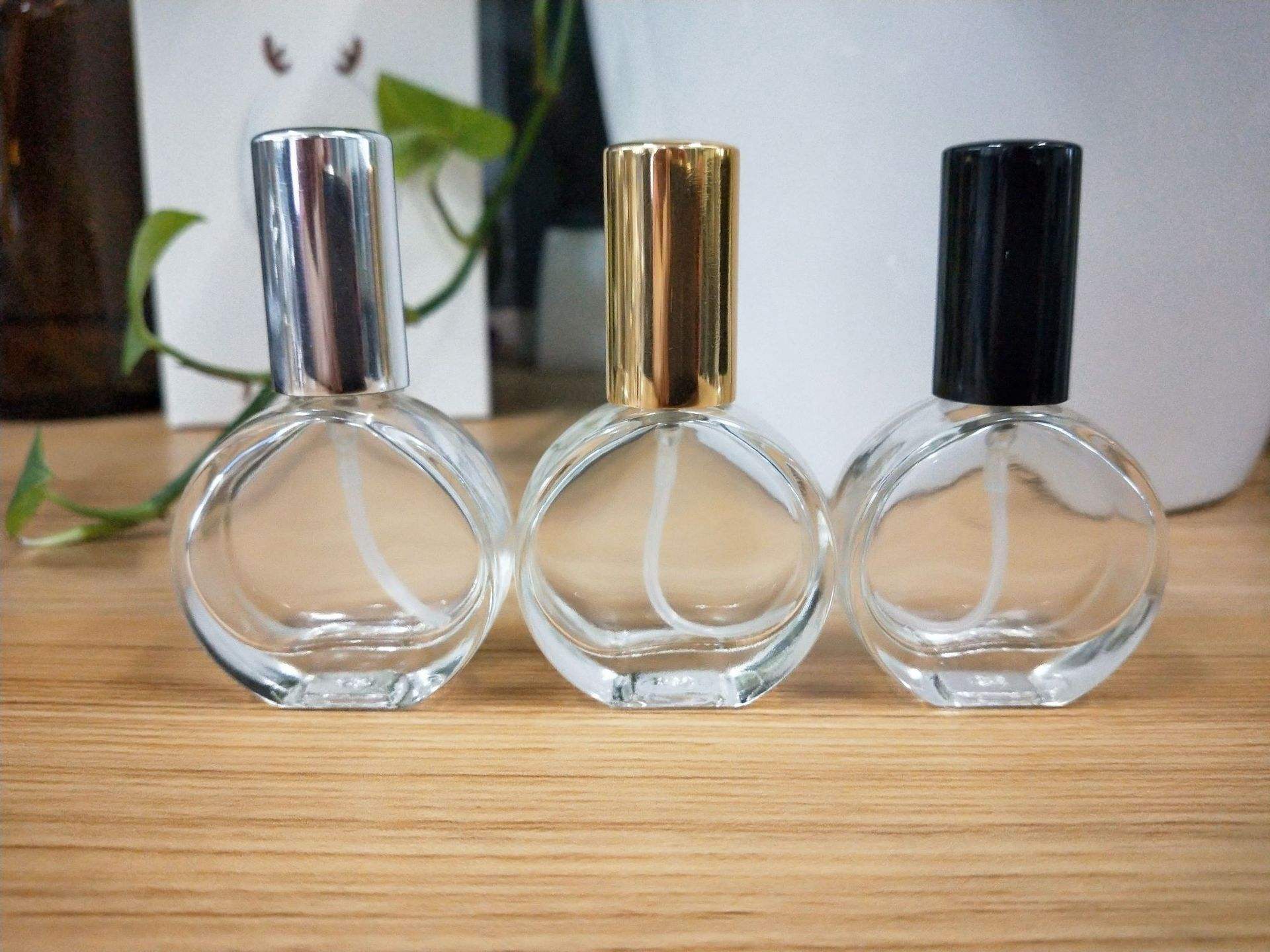 clear 10ml flat round