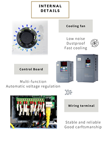 Controlador de velocidad Vfd de 5kw monofásico y trifásico 440V 240V 120 para HP Unidad de velocidad variable para motor compresor 3Hp Frecuencia variable D - Product Image 5