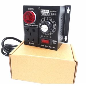 220V motore a corrente alternata monofase regolatore di velocità 4000W interruttore di velocità della ventola controllo della temperatura oscuramento voltmetro microcontrollori - Product Image 3