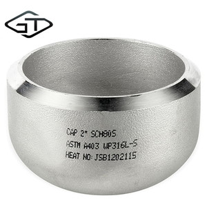 חילק סוף כובעי ראש טנק ראש asme b16.9 a234 נירוסטה 304 316l 904 אט מרותך צינור חלק סוף caps עבור נפט