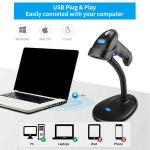 NETUM L5 Handheld Wireless Barcode Scanner and L8BL Blue Tooth 1D/2D <strong>QR</strong> Bar <strong>Code</strong> Reader PDF417 for IOS <strong>Android</strong> IPAD - Product Image 4