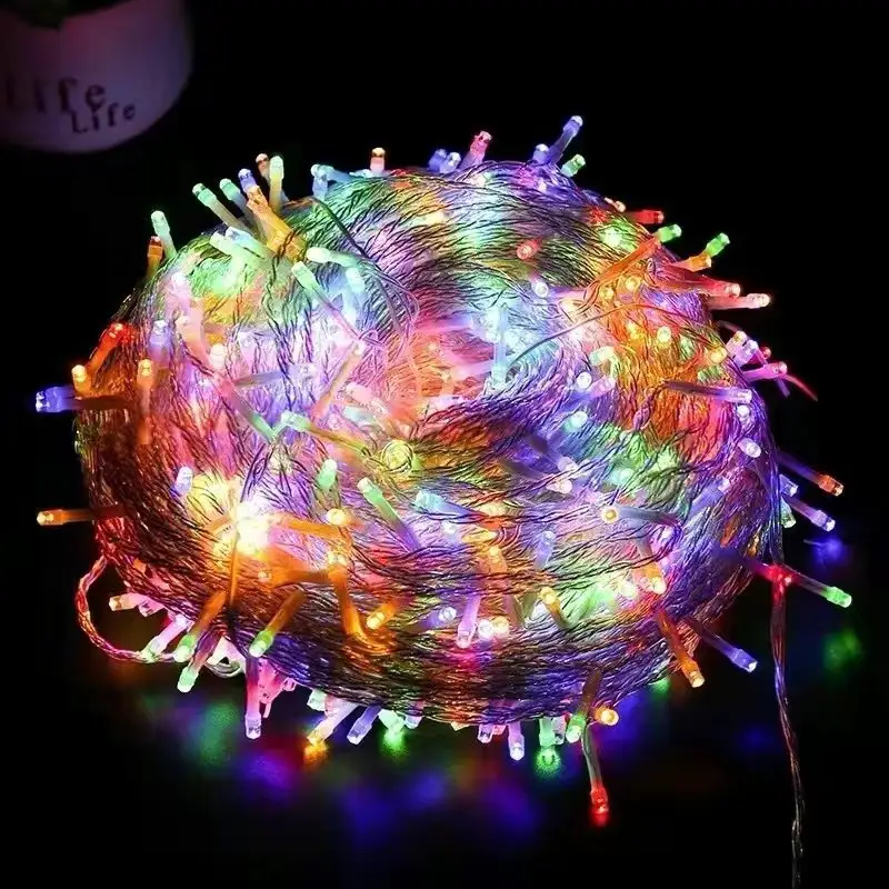 Weihnachts beleuchtung LED Sting Garland 100 LED Lichterketten 10M 20M 30M 220V Wasserdichte Outdoor Holiday Hochzeits feier Dekoration