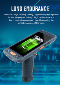 Colector de datos de escáner de mano portátil Android 11,0 OS PDA 4G con NFC RFID 2D recargable para comedor y entretenimiento - Product Image 6