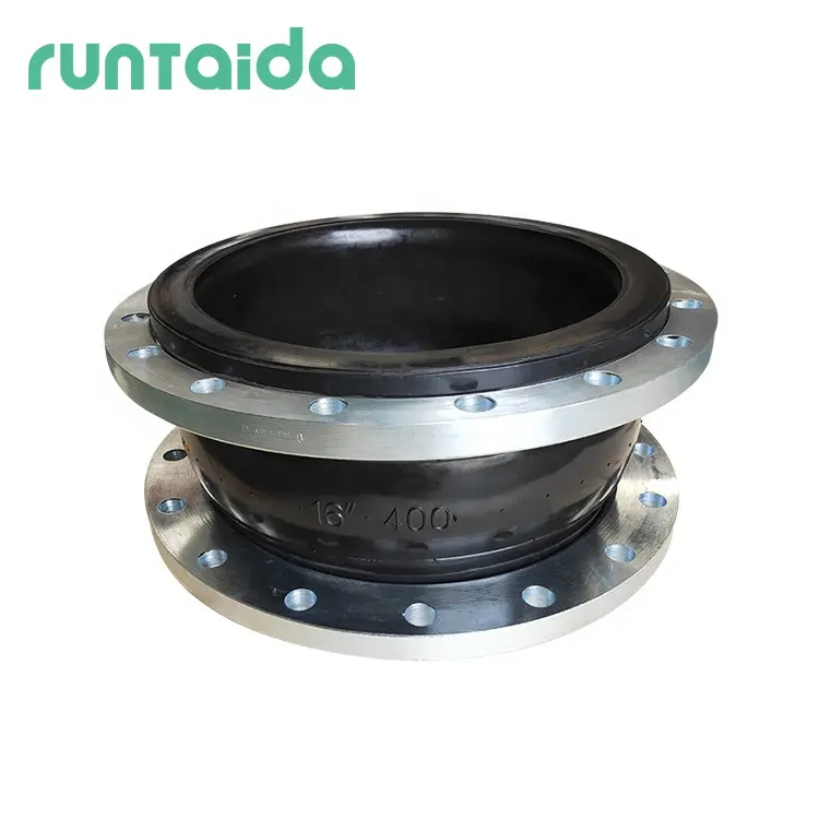 Brida de acero y metal de gran tamaño personalizable, bola vulcanizada resistente, expansores flexibles, Conector de bomba y junta de expansión de válvula de goma