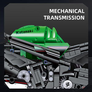 JIESTAR oyuncak 867 adet NINJA ZX-10R oyuncak motosiklet modeli diy ev dekorasyon çocuklar inşaat motosiklet yapı taşı seti - Product Image 4