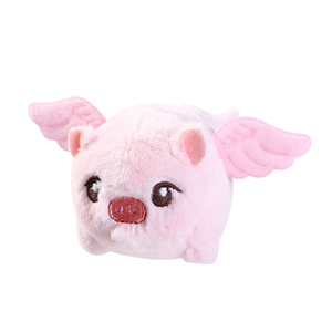 QS fabrika sevimli küçük sinek domuz peluş komik anahtarlık sıkıştırmak için çok fonksiyonlu rüzgar-up hayvan oyuncaklar çocuk eğitim hediye - Product Image 4