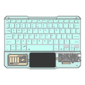 Nueva llegada 78 teclas Touchpad claro retroiluminado teclado inalámbrico para IOS Android - Product Image 3