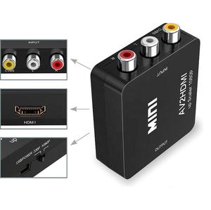 Convertidor pequeño Mini RCA AV CVBs A Adaptador HDMI RCA a salida HDMI Adaptador convertidor AV a HDTV de 3 pines - Product Image 4
