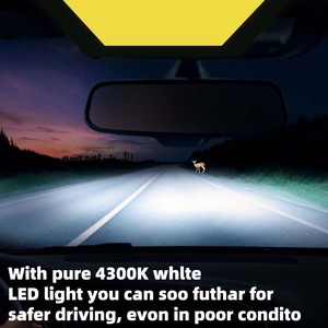 ระบบให้แสงสว่างอัตโนมัติไฟหน้า LED 9005รุ่น K5ไฟหน้ารถ HB3 H11 H4 6000K 8-core CSP 3570 CANbus ถอดรหัสแสง - Product Image 3