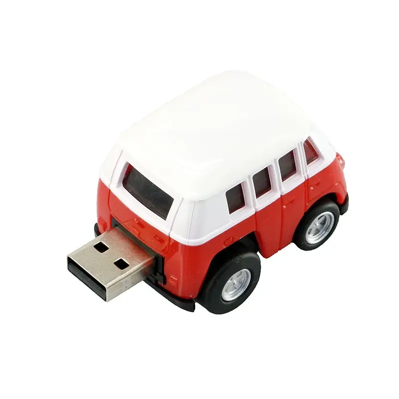 Schoolbus Mini Auto Model 4Gb 8Gb 16Gb 32Gb 64Gb 128Gb Pendrive Usb 2.0 Pen Flash Memory Stick Drive