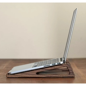 Современная двухъярусная подставка для ноутбука из массива дерева черного ореха офисная и стабильная подставка для монитора устойчивая простая установка - Product Image 6