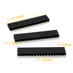 カスタマイズされたメス4ピン7ピンヘッダコネクタピッチ2.54mmボックスエジェクタヘッダーメスピンヘッダー - Product Image 2