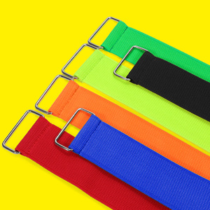 Juego deportivo Carrera de tres patas Banda de bucle elástico Longitud Gancho ajustable y correa de hebilla de bucle Cinta de doble cara - Product Image 1