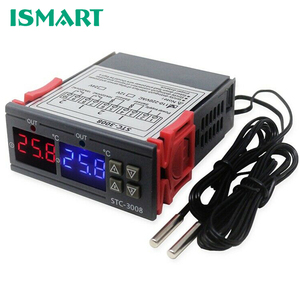 Controlador de temperatura digital dual de dos salidas de relé AC 110-220V termostato termorregulador con enfriador de calentador - Product Image 6