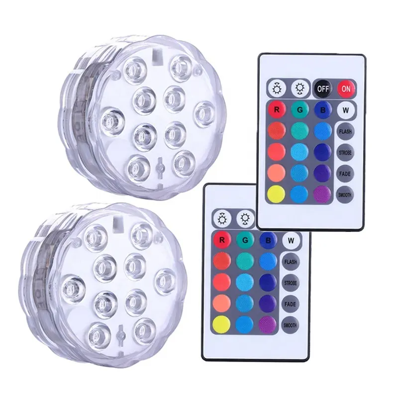 IP68 방수 LED 분수 수영장 빛 RGB LED 다채로운 수중 램프 연못 잠수정 빛 원격 제어