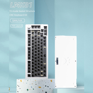 税関81キーゲーミングキーボードホットスワップRGBトライモードワイヤレスキーボードテスターLMK814%QMKVIAオープンソースファームウェアキーボード - Product Image 4