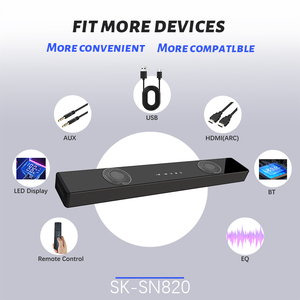 Dahili Subwoofer Surround ses ile 2.2CH 100W yüksek kaliteli ses çubuğu TV optik arayüz için ev sinema sistemi soundbar'da - Product Image 4