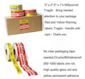 カスタムQRコード + テキストの壊れやすいラベル-トラック & トレース - Product Image 4