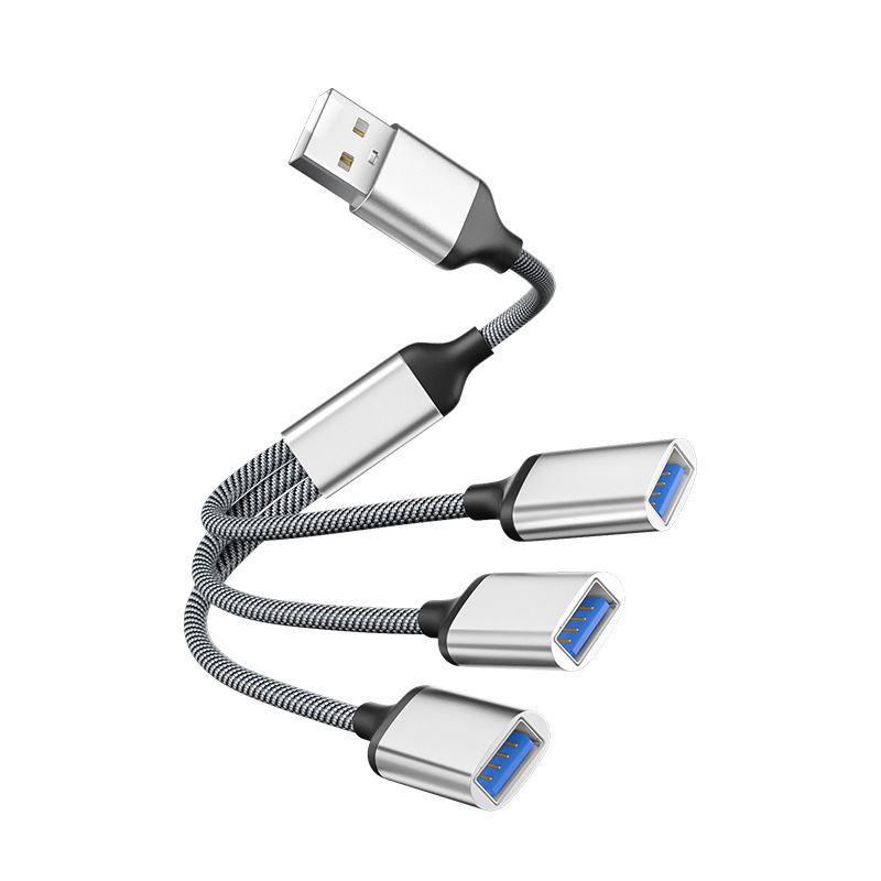 USB to USB*3 (Silver)