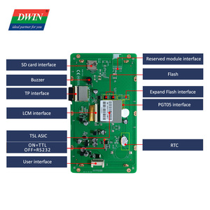 <strong>7</strong> inch Dwin 1024*600 high brightness industrial serial port intelligent <strong>LCD</strong> touch module <strong>RS232</strong>/TTL <strong>interface</strong> suitable for HMI - Product Image 3