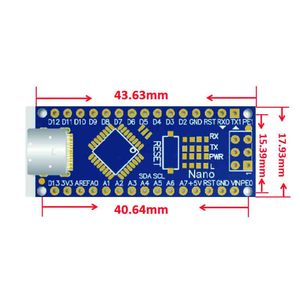Nano 3.0 Mini tipo-C con nanocontroller compatibile con bootloader per Arduino CH340 USB driver 16MHz ATMEGA328P + versione saldata - Product Image 6