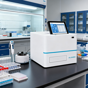 ALLSHENG Luminescência Multifunções Microplaca Máquina Teste <span class=keywords><strong>Elisa</strong></span> Bioluminescência Microplaca Leitor Preço - Product Image 4
