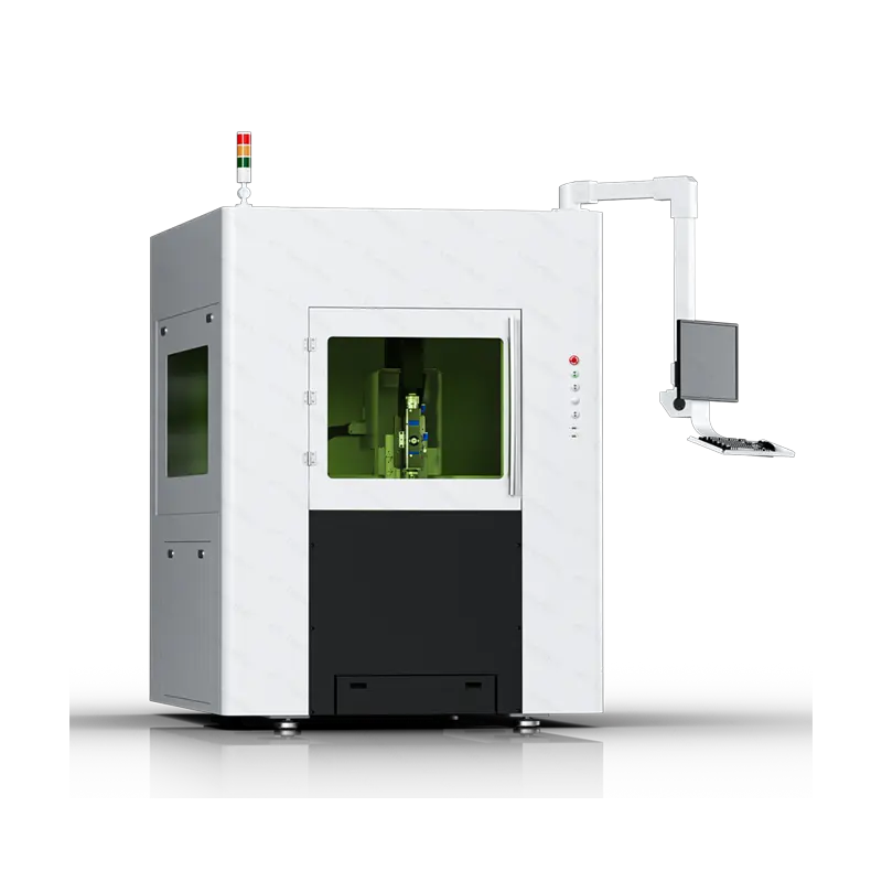 300 * 300mmの作業領域を持つペンダント業界向けの高精度ファイバーレーザー金属カッター真ちゅうアルミニウム銀切断