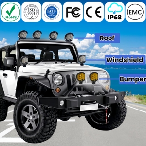 Araba için fabrika yüksek kaliteli darbeye dayanıklı 7 inç led çalışma ışığı - Product Image 3