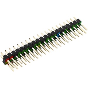 GPIO สีพินเฮดเดอร์ 2*20PIN ทองแดง pin ทองชุบสองแถวตรง pin 2.54 มม. - Product Image 5