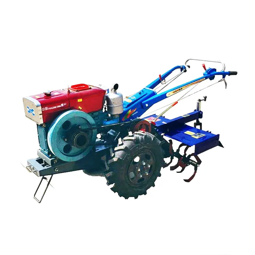 Ferme multi-usages avec charrue Rotavator planteur de blé de maïs tracteurs de marche à main deux roues cultivateurs Mini laboureur