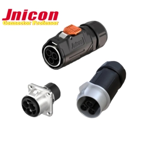 Jnicon MJ16 Series Montaje en Panel de señal de alimentación 3 pines IP67 Conector circular impermeable Enchufe de bloqueo rápido - Product Image 6